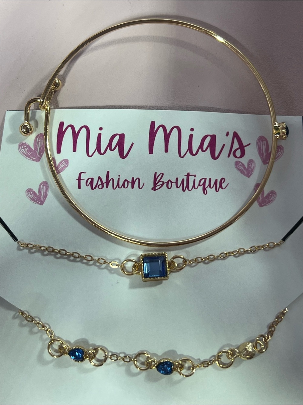 3 piece Bracelet set Blue